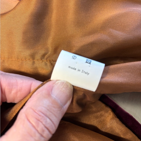 Kuhlman Plum Velvet Jacket Made in Italy - Picture 8 of 11